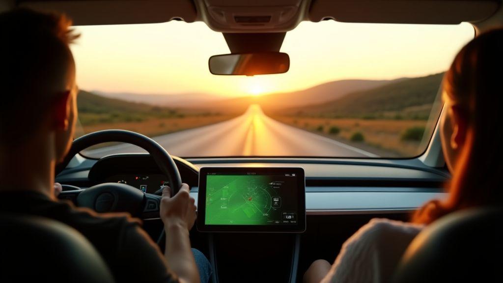 Manage EV range on long trips using energy efficient driving techniques