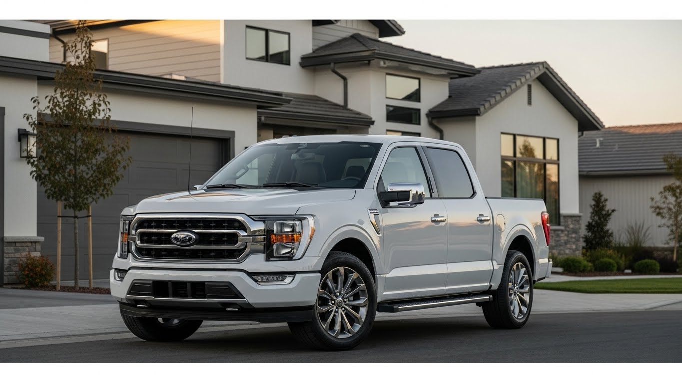 Popular American vehicle used in car financing, shown in a modern U.S. suburban setting.